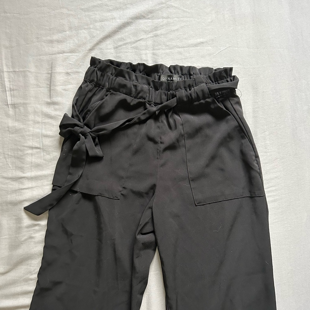 Black Elegant Dynamite Pants - Picture 2 of 15